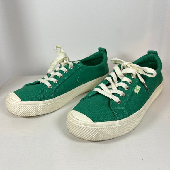 Cariuma OCA Low Green Canvas Sneakers (Size: 8.5 WOMENS) (Size: 7 MENS) - Picture 6 of 10